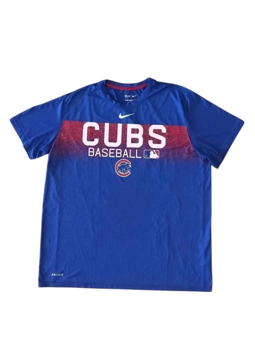 Nike Cubs Dri-FIT T-Shirt XL Blue MLB Authentic Athletic Fit Tee
